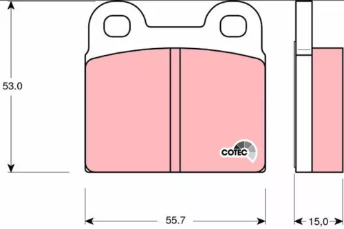 Bremsbelagsatz, Scheibenbremse