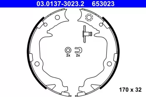 Bremsbackensatz, Feststellbremse
