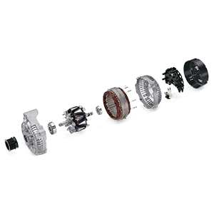 Teile der Lichtmaschine